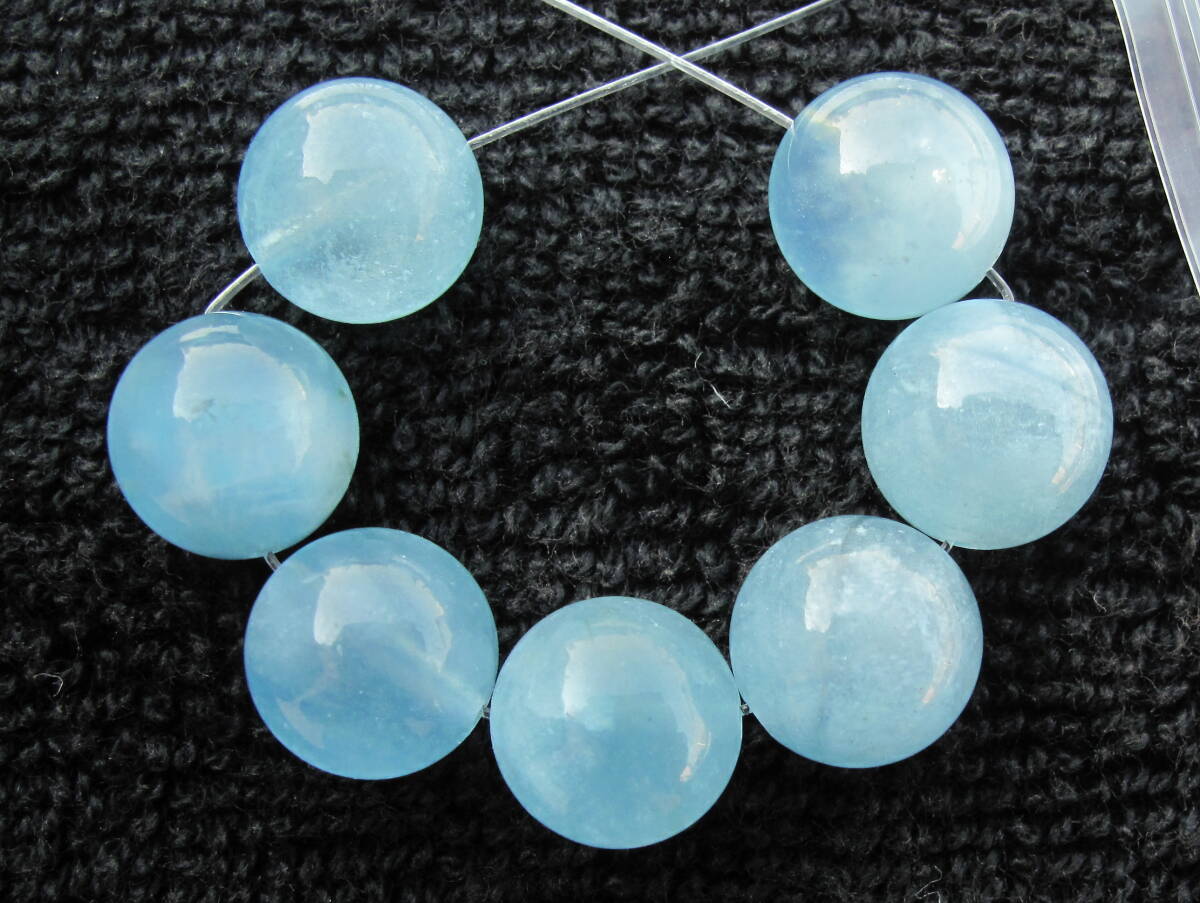 ◯送料無料★天然石&アクアマリン▲丸玉!10.5mm!7粒!!!!!拍卖