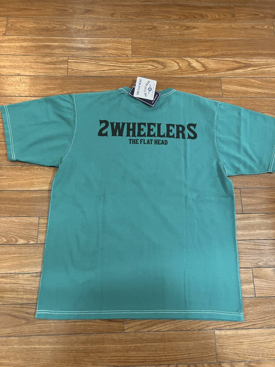 THE FLAT HEAD 2WS S/S TEE FN-TMC-101 グリーン 44サイズ拍卖
