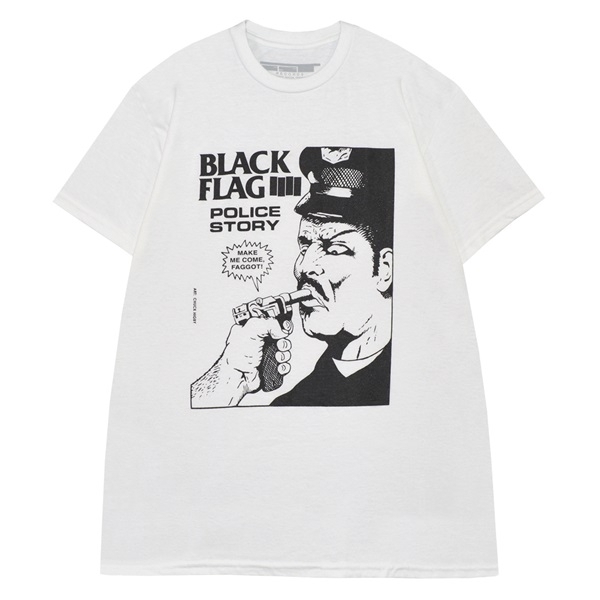 BLACK FLAG ブラックフラッグ Police Story Tシャツ Lサイズ オフィシャル拍卖