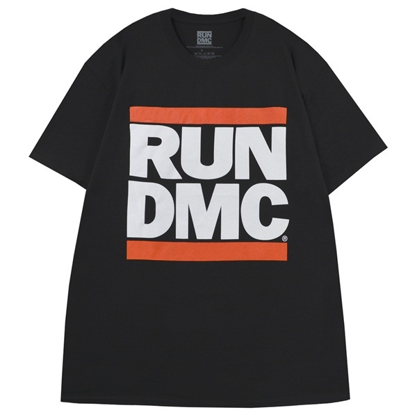 RUN DMC ランディーエムシー Logo Tシャツ BLACK Mサイズ オフィシャル拍卖