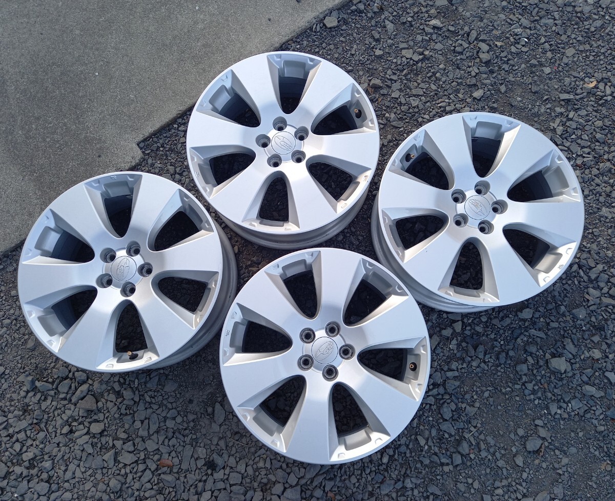 スバル BR9 アウトバック 純正 アルミホイール 17インチ 7J +48 PCD100 5H フォレスター レガシィ エクシーガ BRZ 拍卖