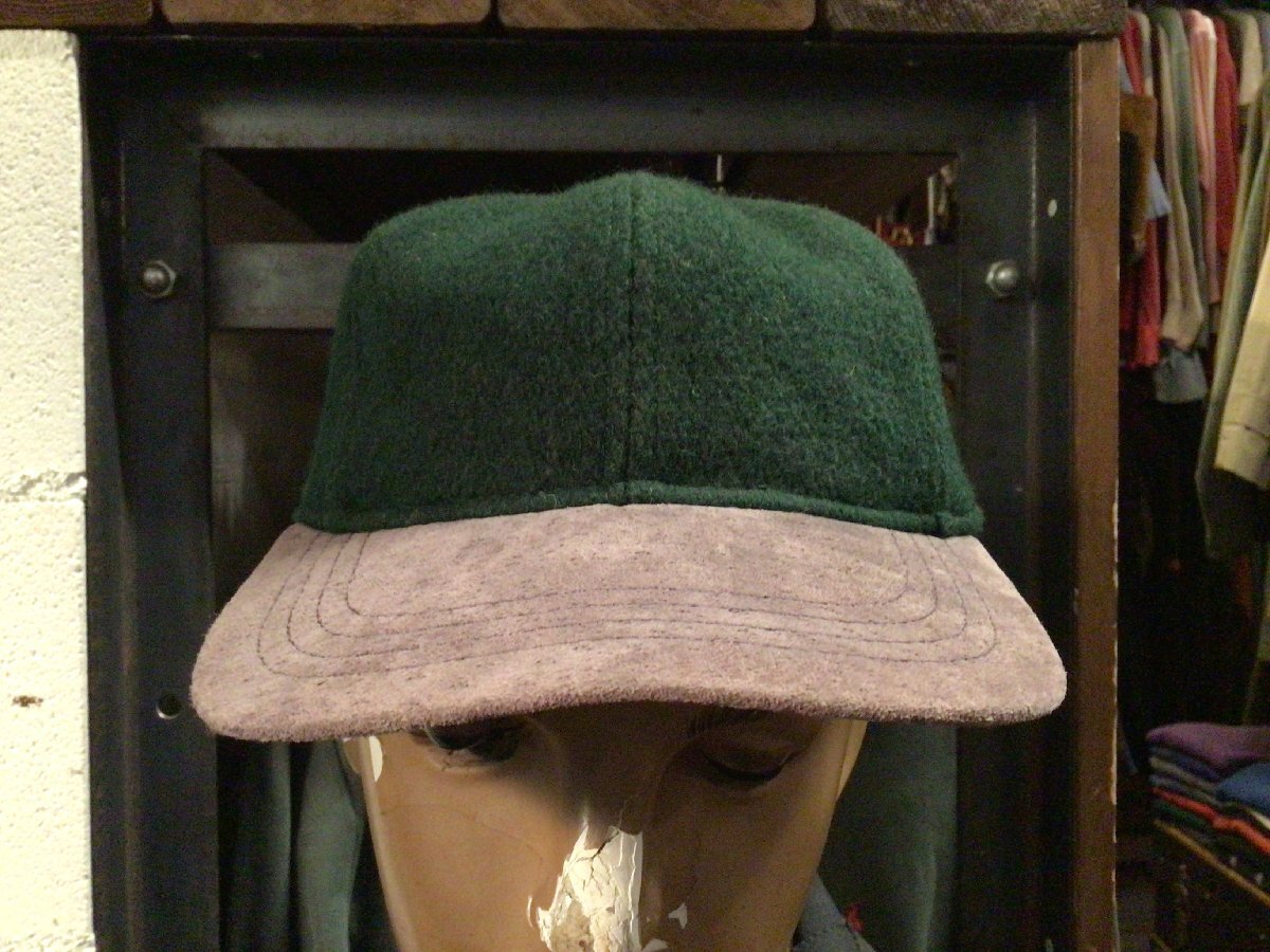 80’S 90’S MADE IN USA LAKE OF THE ISLES WOOL SUEDE CAP SIZE FREE アメリカ製 レイク オブ ザ アイル ウール スエード キャップ 帽子拍卖
