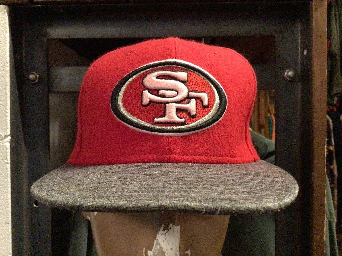 NEWERA 49ERS WOOL BASEBALL CAP SIZE 7 3/8 ニューエラ フォーティーナイナーズ ウール ベースボール キャップ NFL 59FIFTY 帽子 アメフト拍卖