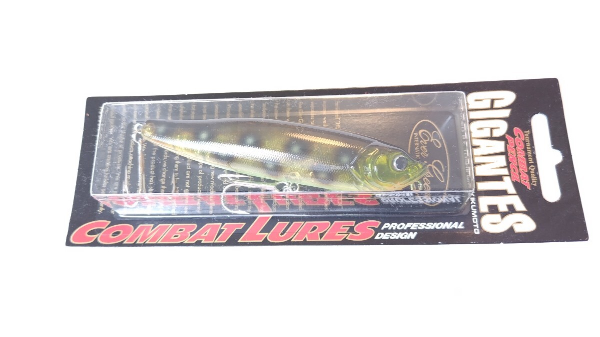 ギガンテス コンバットペンシル #39ジャングルパーチ エバーグリーン【未開封】 GIGANTES COMBAT LURES Ever Green拍卖