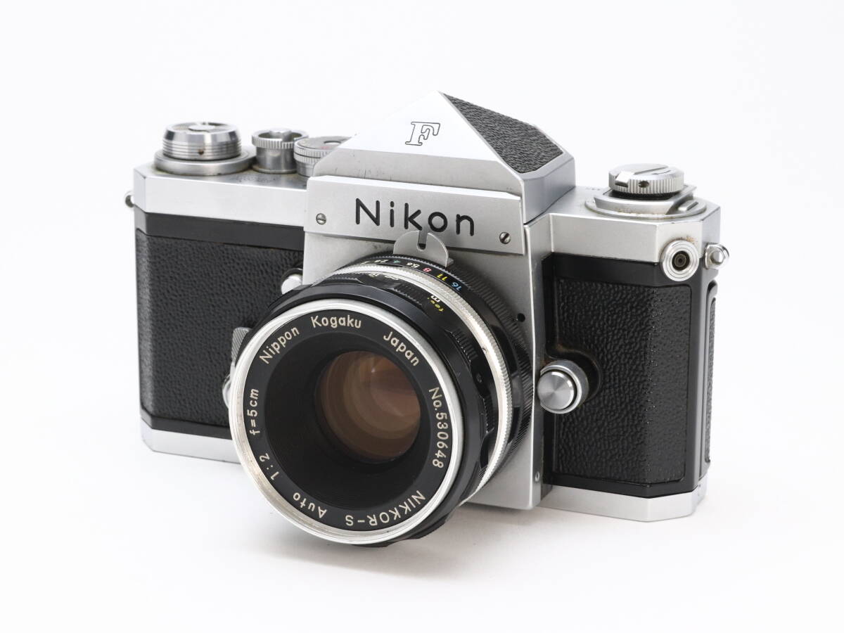 B+ (並品) Nikon ニコン F アイレベル 最初期 640万番台 NIKKOR-S AUTO 5cm F2 PAT.PEND. 9枚絞り 初期不良返品対応 44-5拍卖
