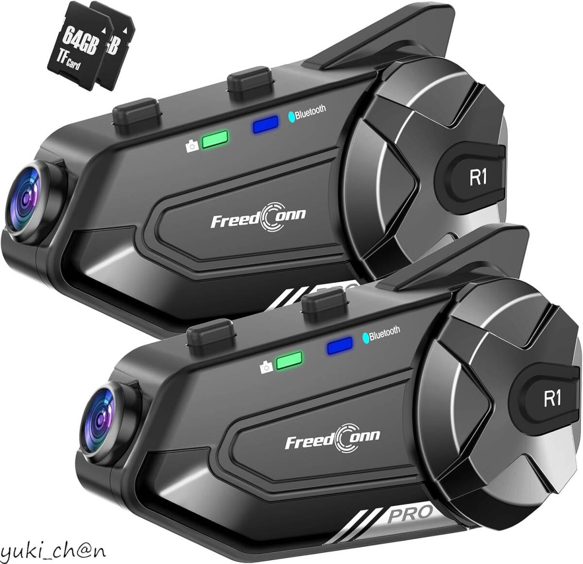 バイク インカムR1 Proカメラ付きインカム 防水 マルチデバイス接続4.5H連続録画バイク 用 ドラレコドライブレコーダー兼用拍卖