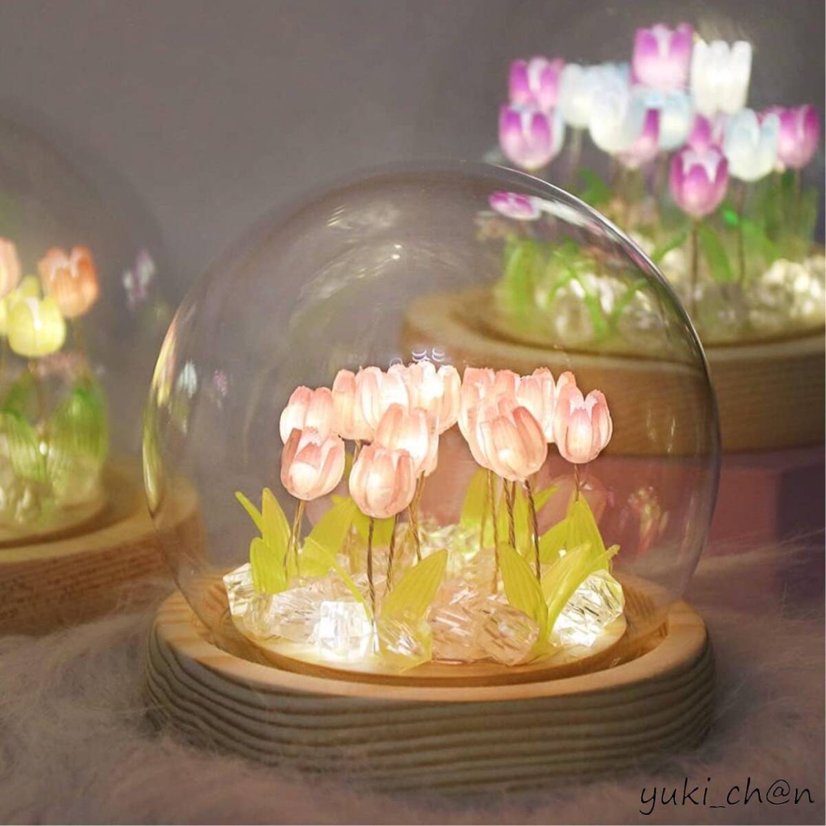 ナイトライト デスクライト スタンドライト 卓上ライト LED インテリア おしゃれ 飾り ピンク チューリップ プレゼント ピンク拍卖