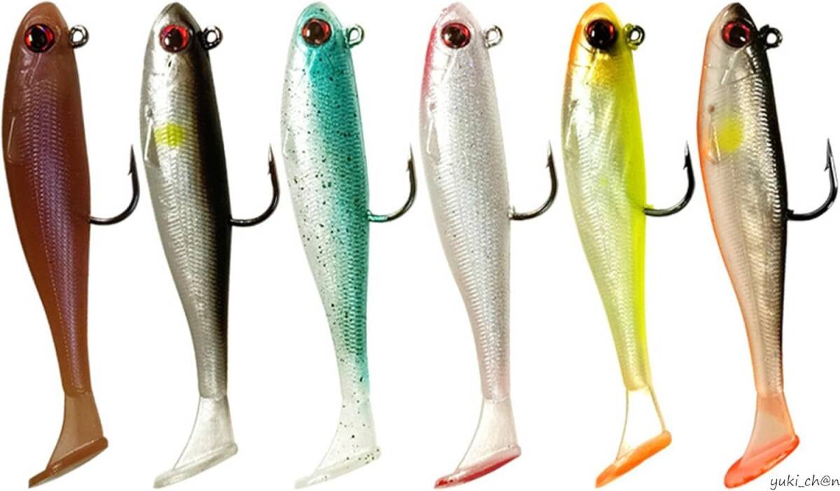 ルアーセット 6.5cm 6g フック付き 超耐久性 疑似餌 精良工芸 夜光 疑似餌 ルアーセット 海水・淡水両用 高耐久性拍卖