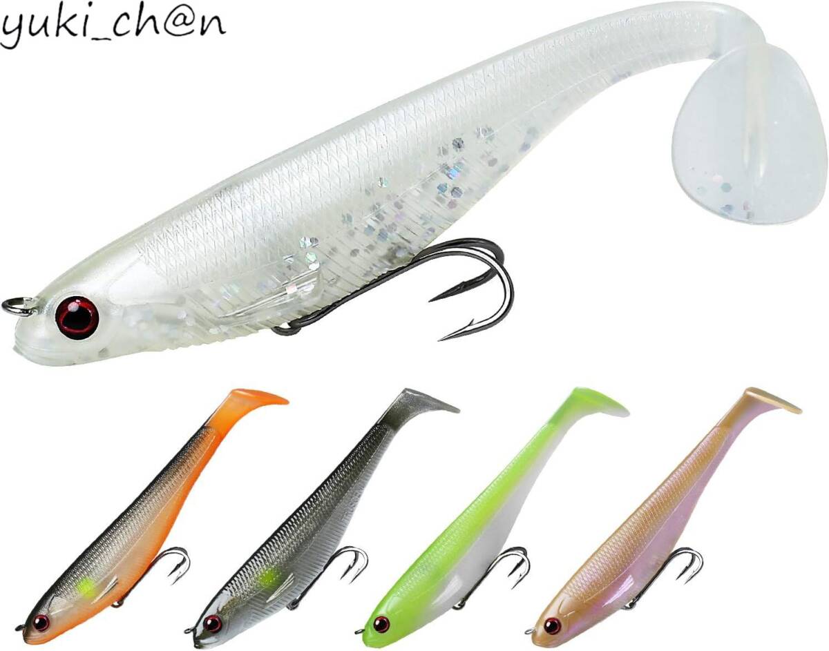 シャッドルアー 12cm 20g 作り工芸精巧 家族釣りを楽しむのに最適 回転ブレード装備され バス 鮎 シーバス トラウト ルアーセット拍卖