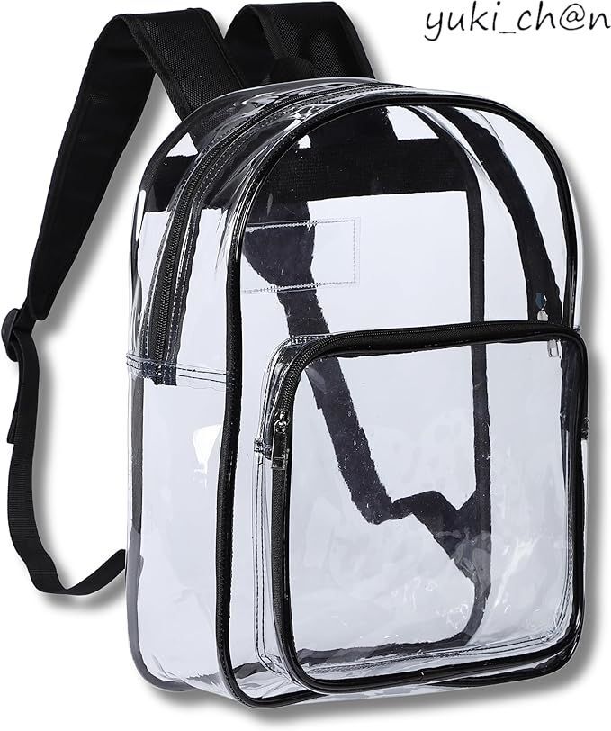 クリアリュック 縦40cm × 横30cm × 奥行12cm PVC製 透明 バッグ 帯電防止 エンジニア クリーンルーム拍卖