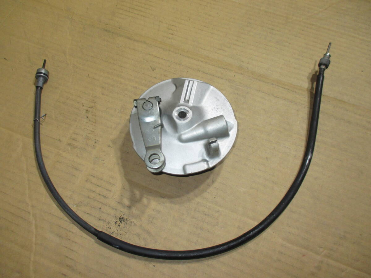 ヤマハ YB-1 F5B 純正 フロント ブレーキワイヤー フロント ドラムブレーキパネル 検) YAMAHA YB50 YB-1 FOUR 2ST 2スト キャブ車 拍卖