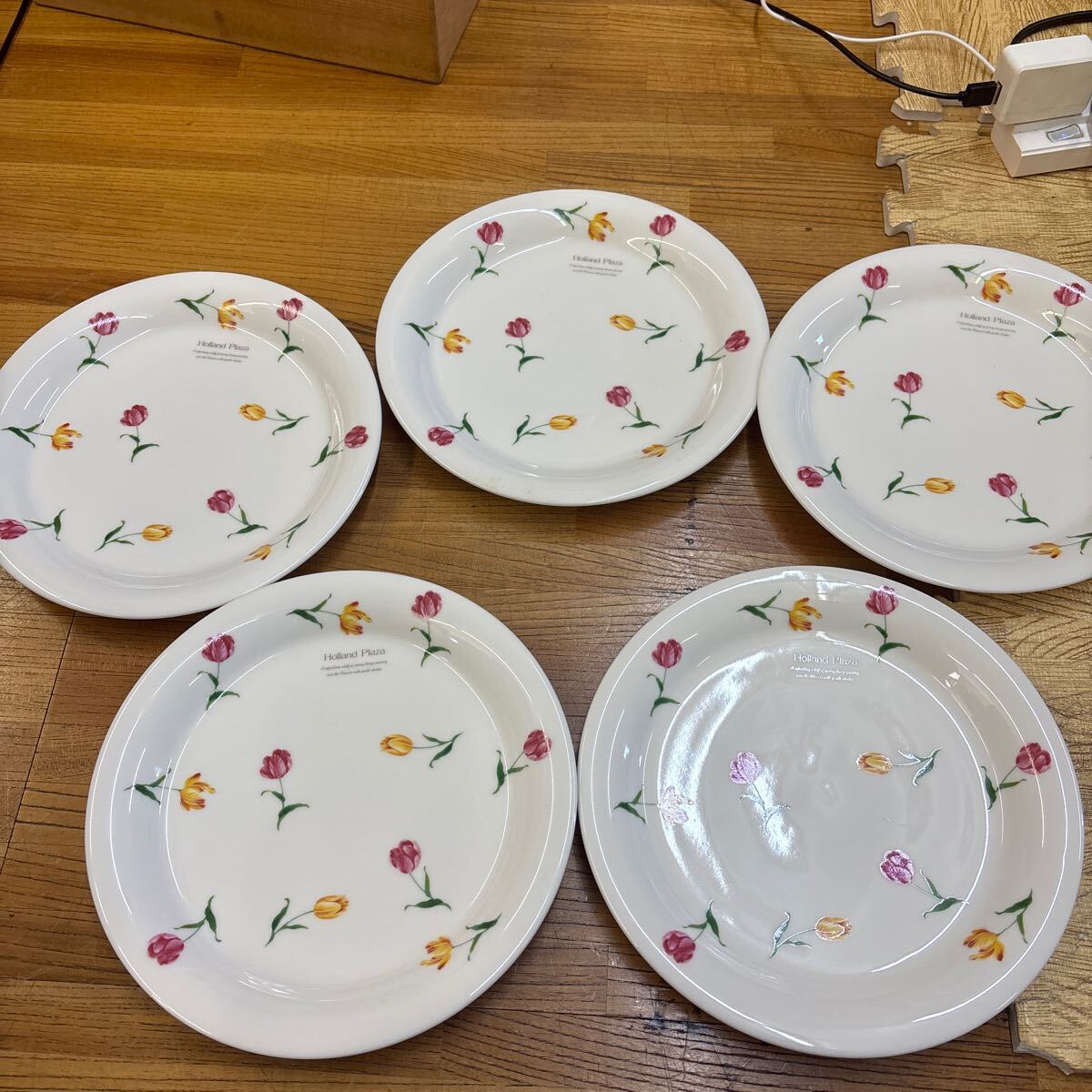 A4-2 【未使用】K's プレート 皿 5枚セット 直径23cm拍卖