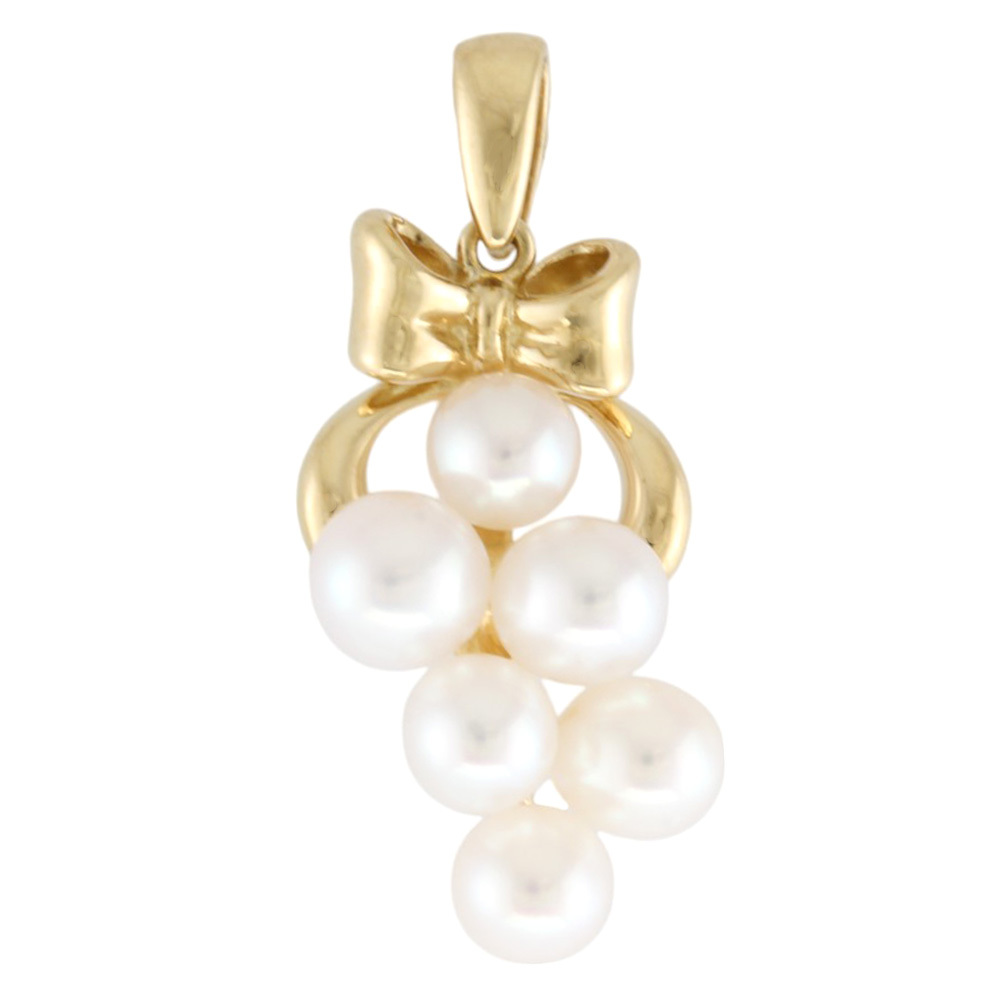 タサキ ペンダントトップ 18金 K18イエローゴールド アコヤパール レディース TASAKI 中古 美品拍卖