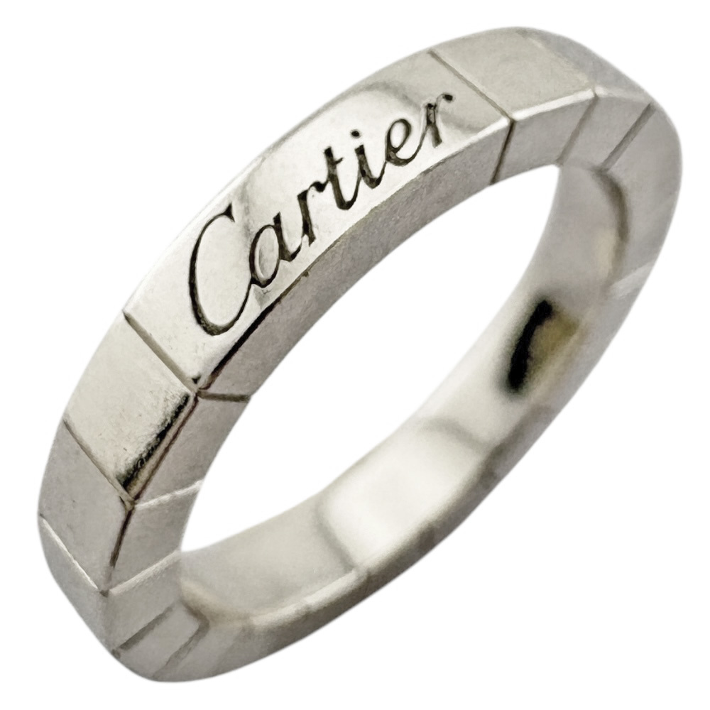 カルティエ ラニエール リング 指輪 9号 18金 K18ホワイトゴールド レディース CARTIER 中古 美品拍卖