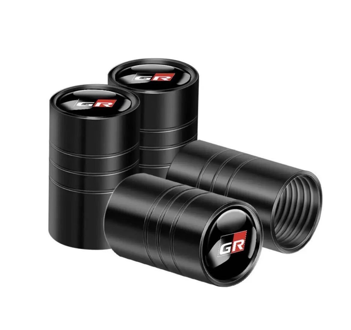 トヨタ GR Gazoo Racing (ガズーレーシング) ブラック エアーバルブキャップ ヤリス、86 、スープラ エアバルブキャップ!拍卖