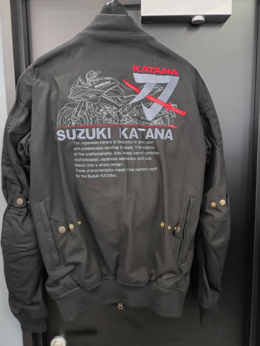 展示品 HOUSTON MA-1 コットンジャケット KATANA ブラック Lサイズ HTVA-2012S ヒューストン 管理3006拍卖