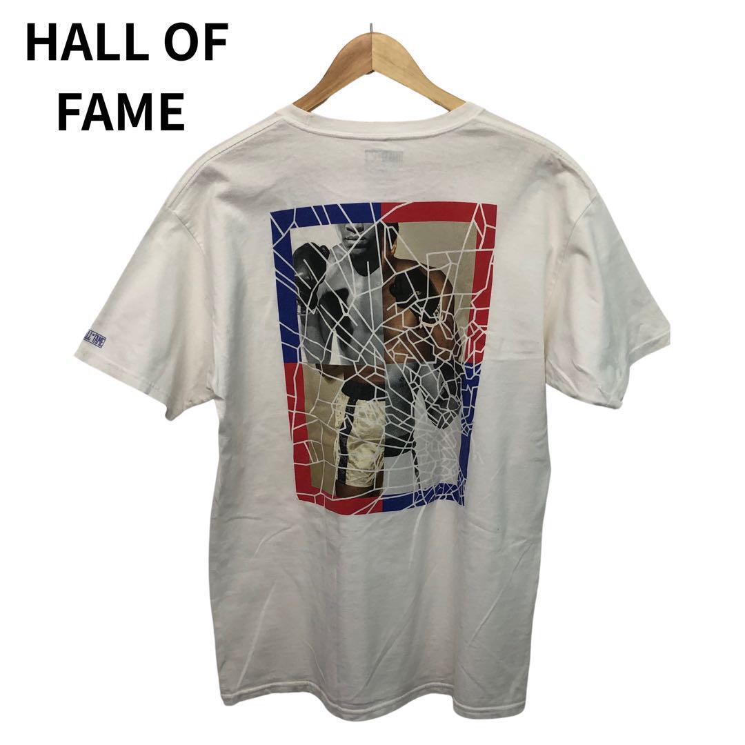 HALLOFFAME プリント Tシャツ ロゴT バックプリント ヴィンテージ感拍卖