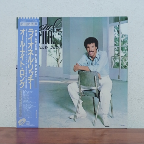 帯付LP/ ライオネル・リッチー☆LIONEL RICHIE「オール・ナイト・ロング / CAN'T SLOW DOWN」出逢いの扉(HELLO)拍卖