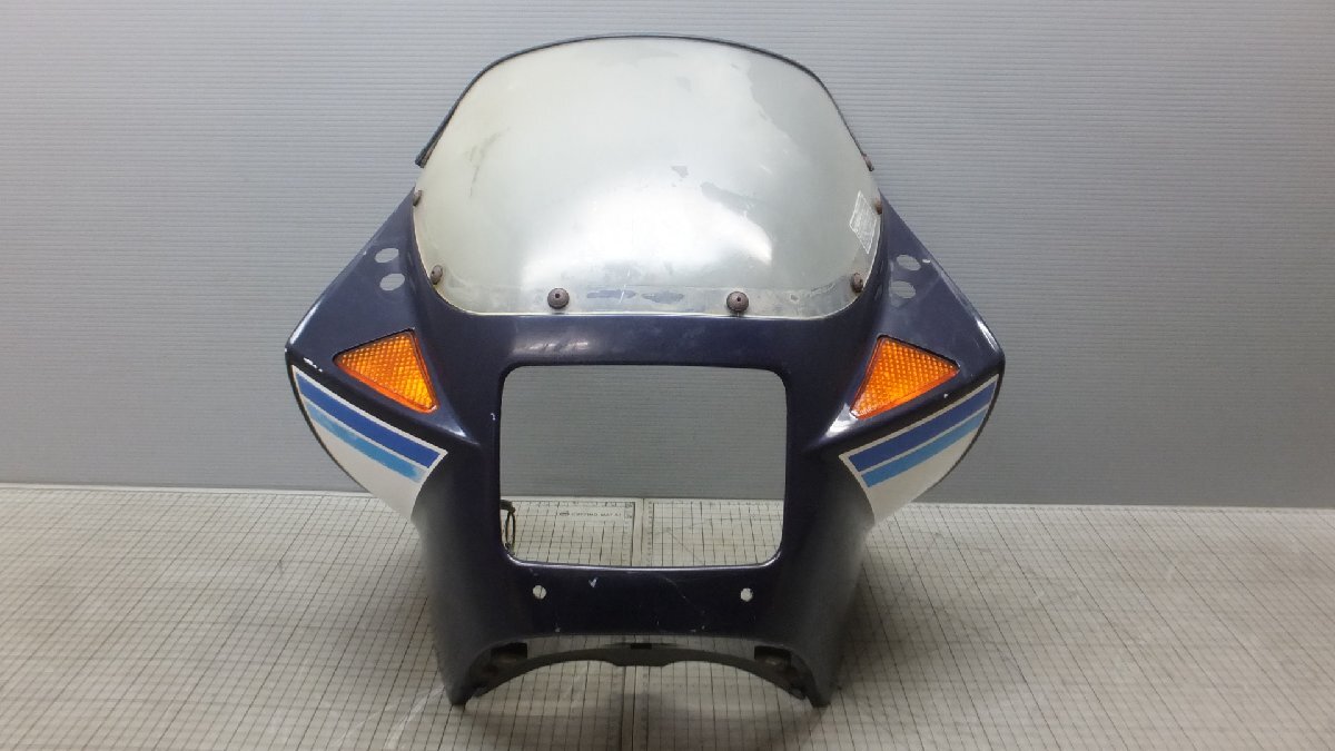 BD RG250ガンマ GJ21A アッパーカウル フロントカウル ヘッドライトカウル スクリーン バイザー 純正 検 γ 初期型 レストアベース拍卖