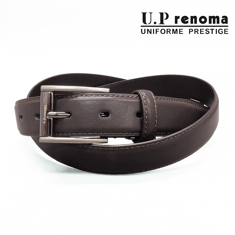 U.P renoma メンズベルト チョコ茶 レノマ 巾29mm ビジネスベルト 110cm対応 51R331-21拍卖