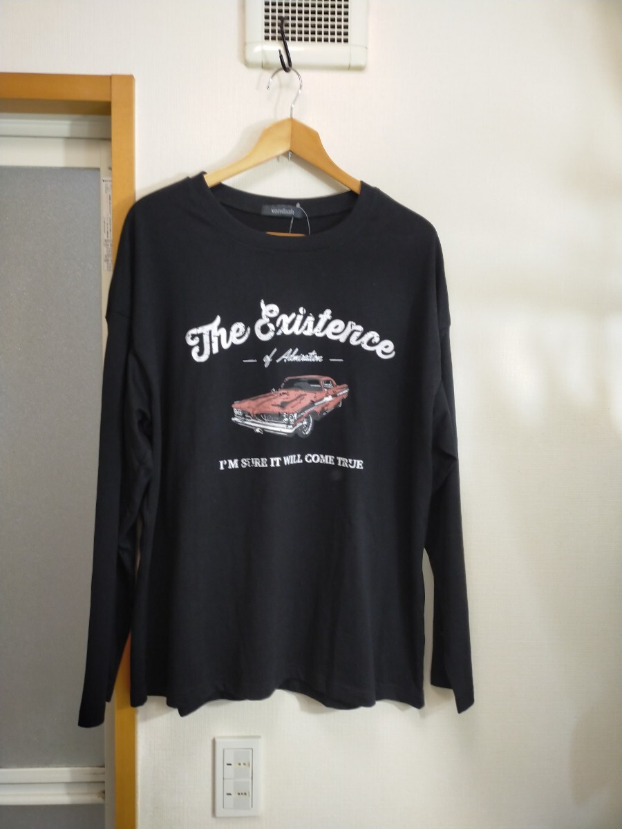 新品 Vandash ロゴプリント 長袖Tシャツ L拍卖
