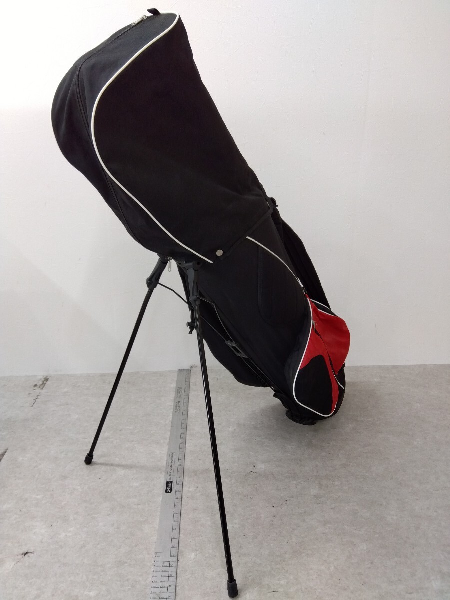 Fitway スタンド式 キャディバッグ 1.8kg 6分割フィットウェイ スタンドキャディバック ファスナー作動問題なし ブラック 軽量拍卖