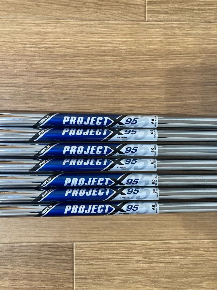 プロジェクトX 95 flighted 6.0 rifle 約100.5〜92.7cm 約108〜96g アイアン用 アイアンシャフト拍卖