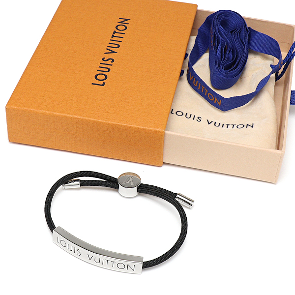 美品 ルイヴィトン ブレスレットLV スペース M00273 ノワール メンズ アクセサリー拍卖