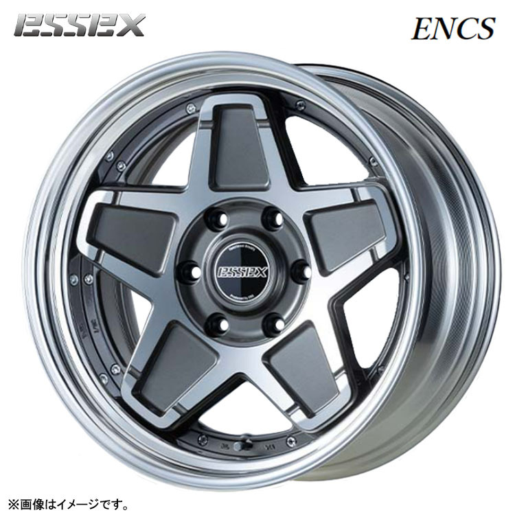 送料無料 エセックス ENCS-17 2PIECE リバースリム 9.5J-17 -3~50 6H-139.7 (17インチ) 6H139.7 9.5J-3~50【4本セット 新品】拍卖