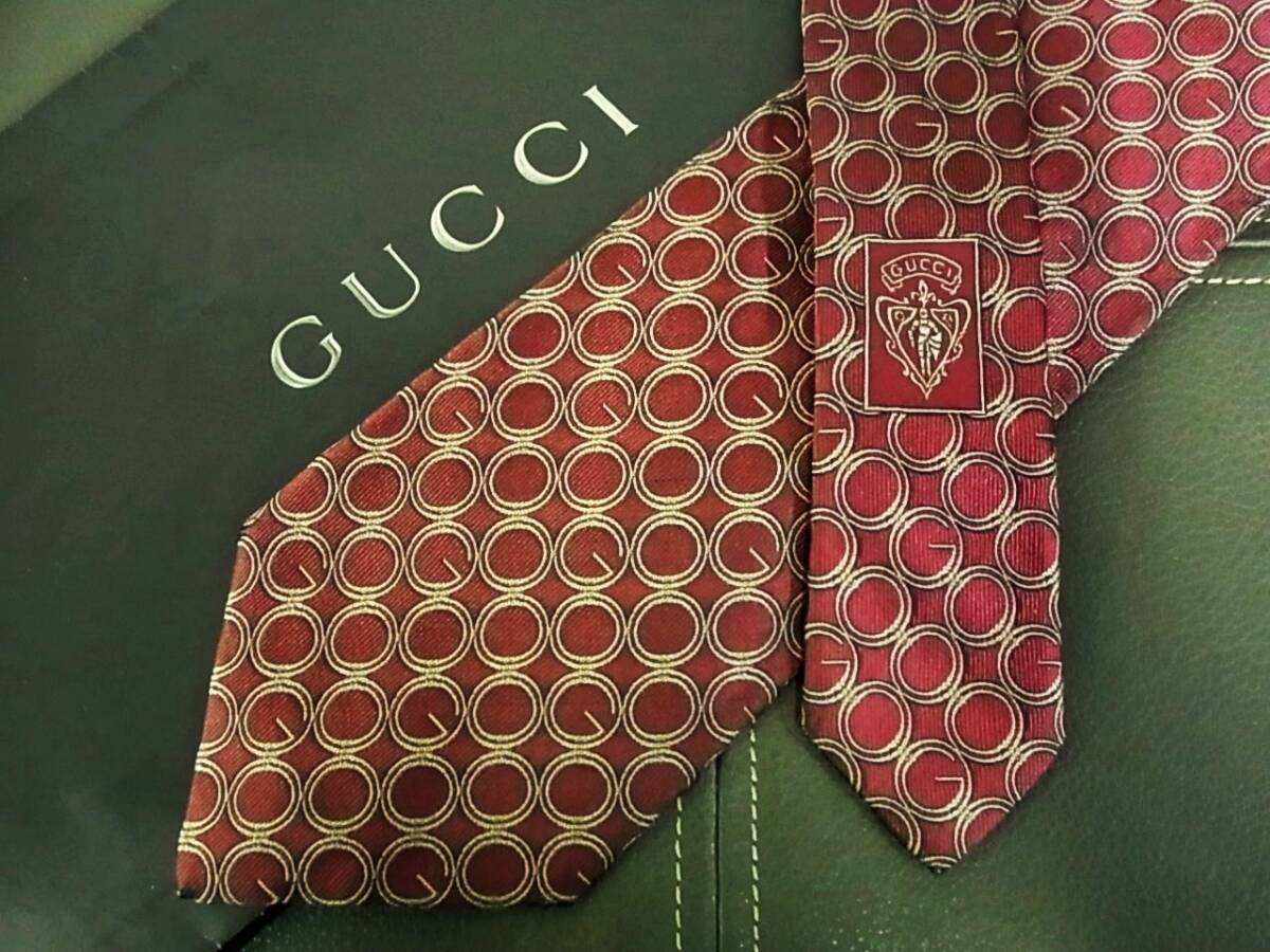 ●5-3283●在庫処分SALE●グッチ【GUCCI】 総Gロゴ柄 ネクタイ拍卖