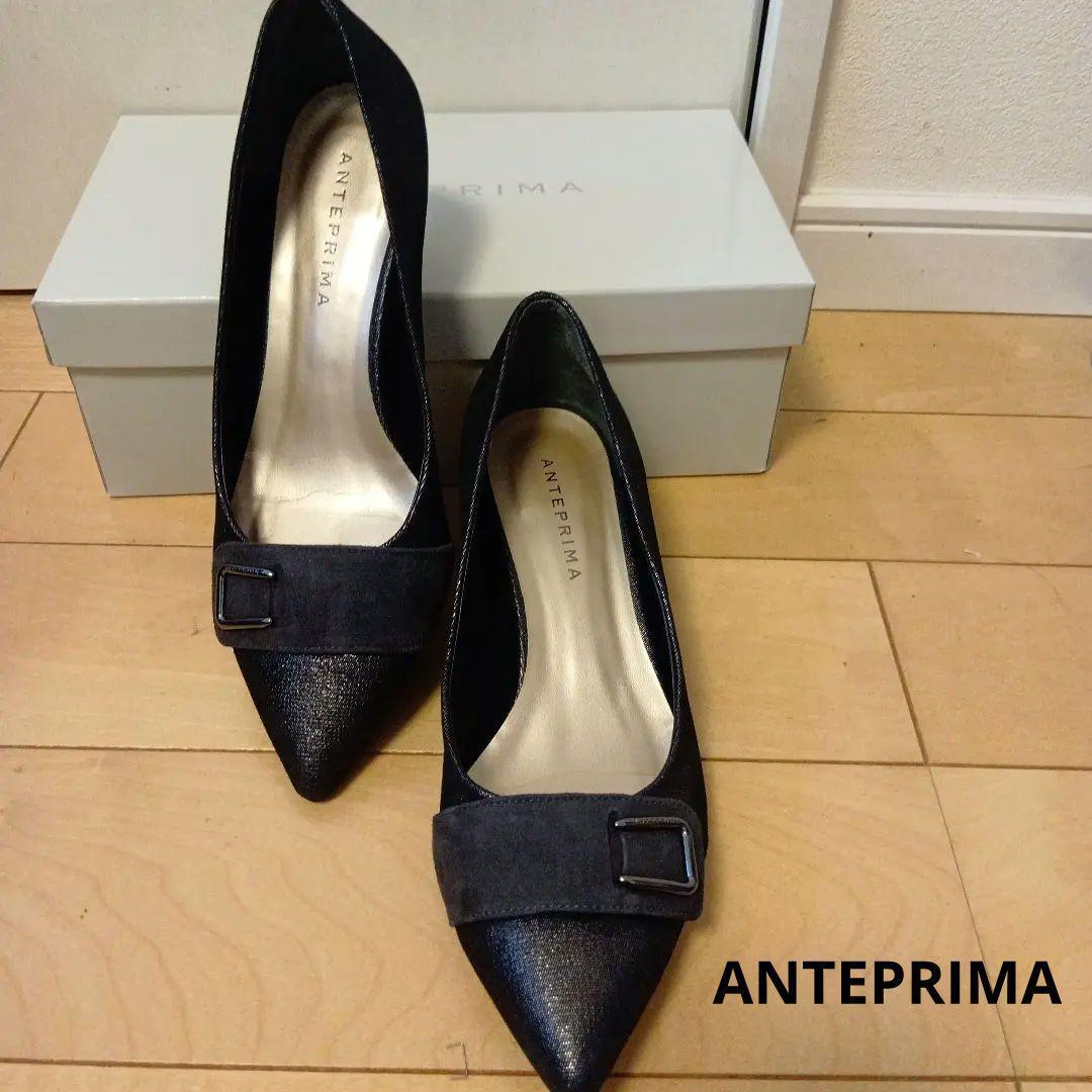 数時間のみ使用!本革ANTEPRIMA ポインテッドトゥ ハイヒール 23.5CM拍卖