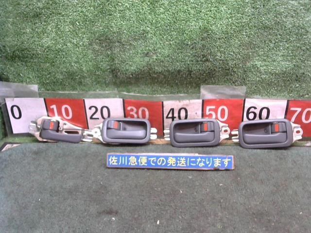 トヨタ 80系 80ランクル 後期 VX_LTD HDJ81V インナーハンドル 1台分 4個セット 1個ハンドルカバー欠品 傷・汚れ有り 現状販売 中古拍卖