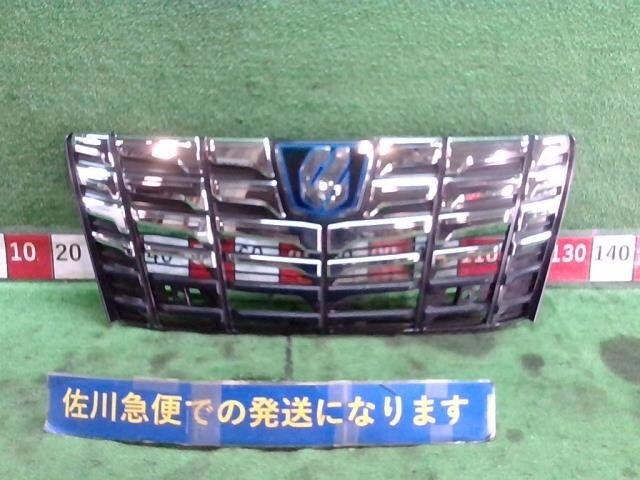 ★単品仕入れ商品★ トヨタ 30系 30アルファード 純正 フロントグリル 53101-58260 ソナー用無 下側メッキ部分自家塗装 取付欠損有り拍卖