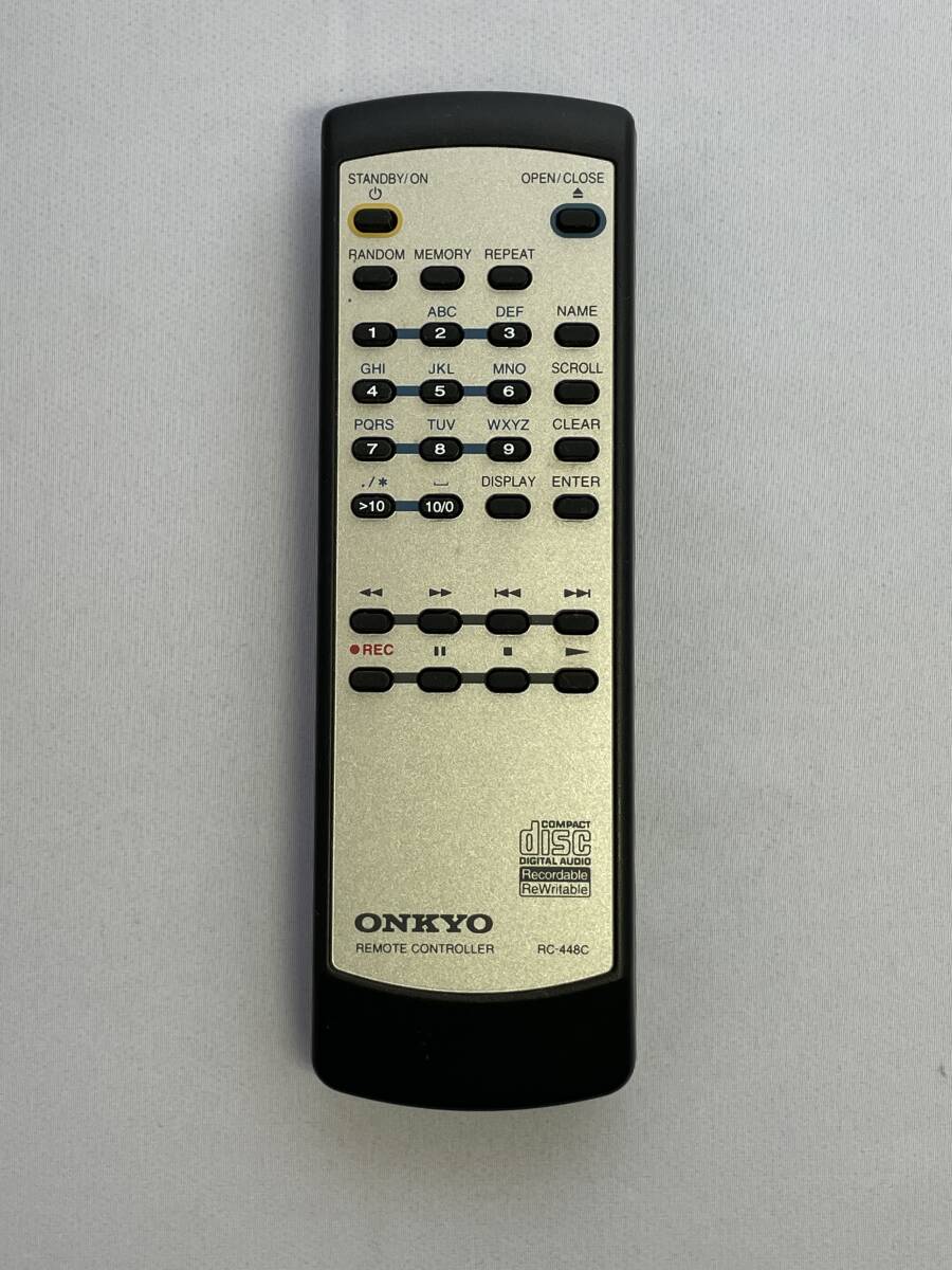 【美品・中古/動作確認済】★ONKYO/オンキョー:オーディオ用リモコン(RC-448C)★拍卖