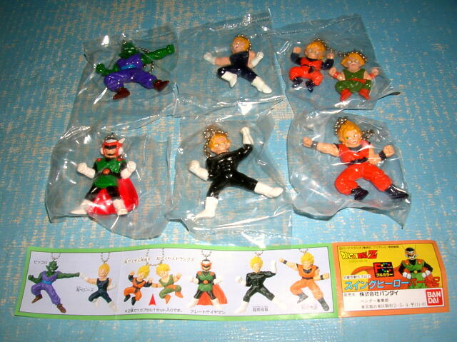 7656新品 ドラゴンボールZ スイングヒーロー2 全6種 孫悟空 孫悟飯 孫悟天 ピッコロ ベジータ トランクス グレートサイヤマン ガチャポン拍卖