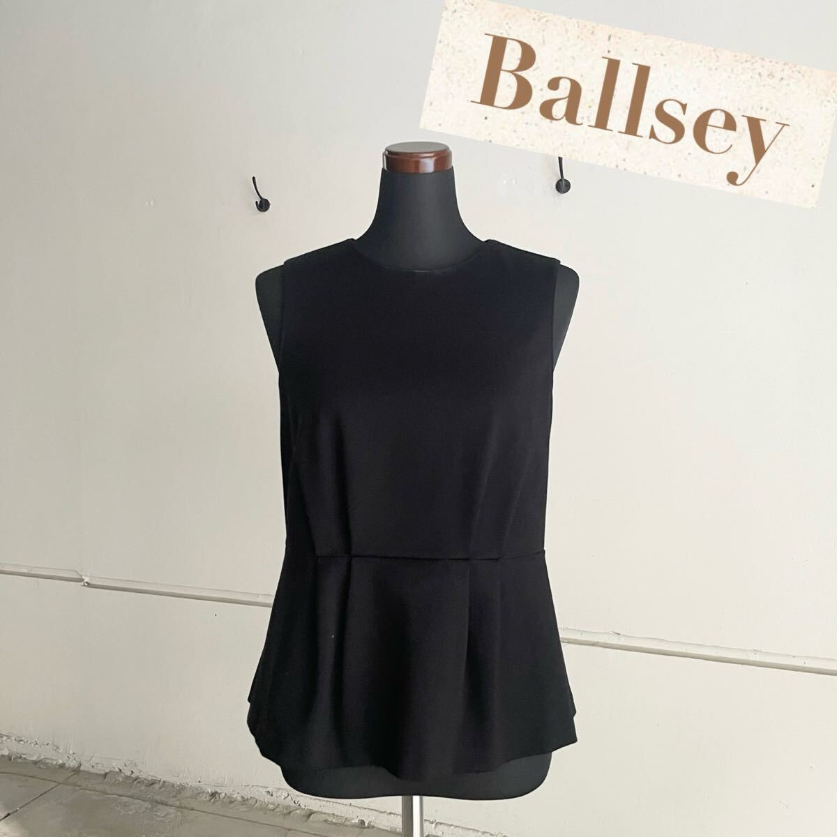 Ballsey ボールジィ ペプラム ノースリーブ 38サイズ D拍卖