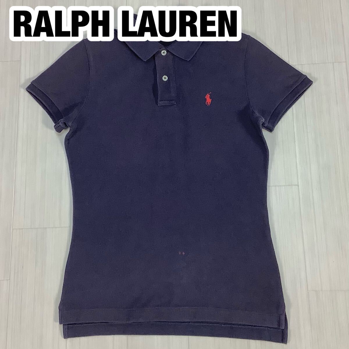 RALPH LAUREN ラルフローレン 半袖ポロシャツ L ネイビー 刺繍ポニー拍卖
