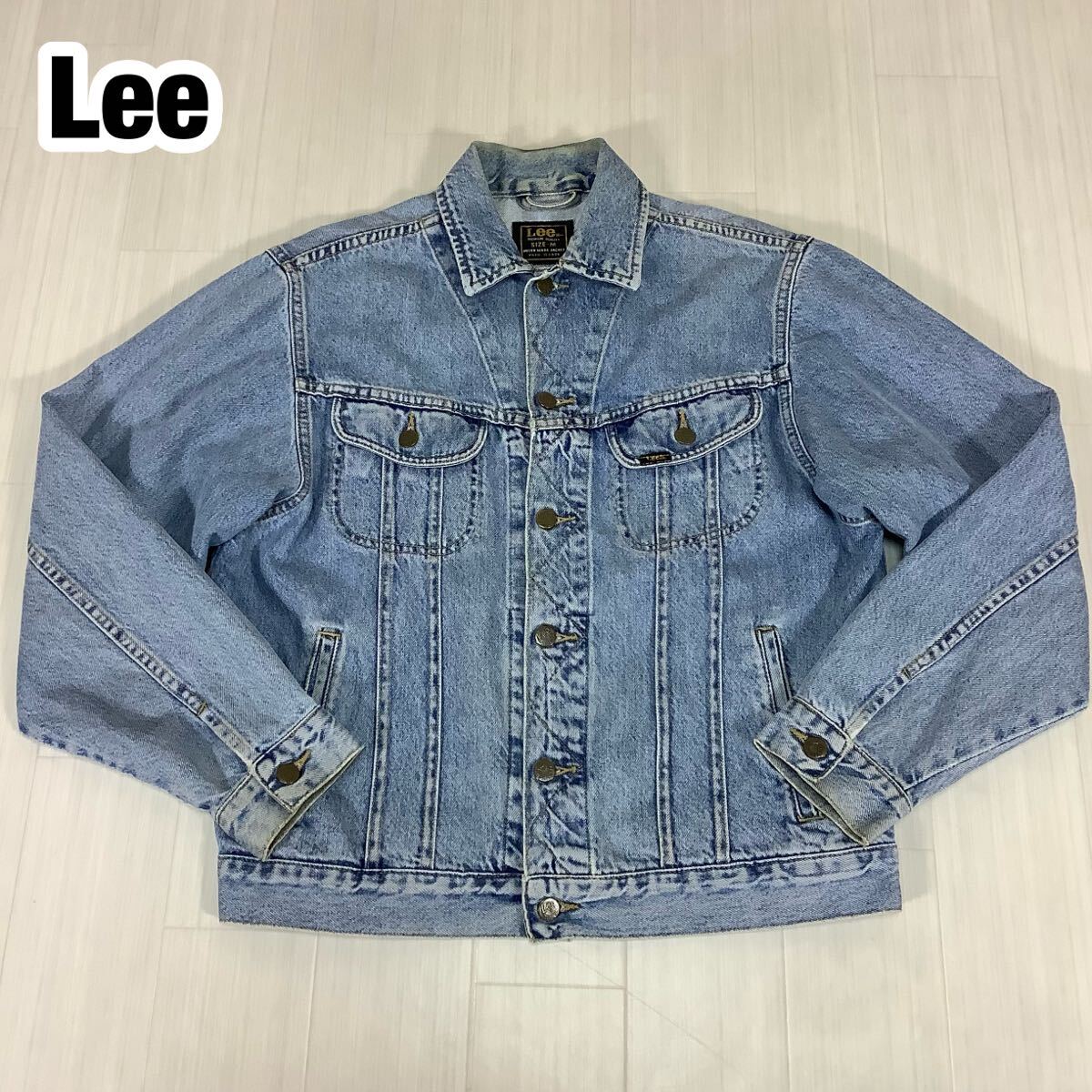 Lee デニムジャケット PATD-15346 Gジャン ライダージャケット M インディゴ ブルー拍卖