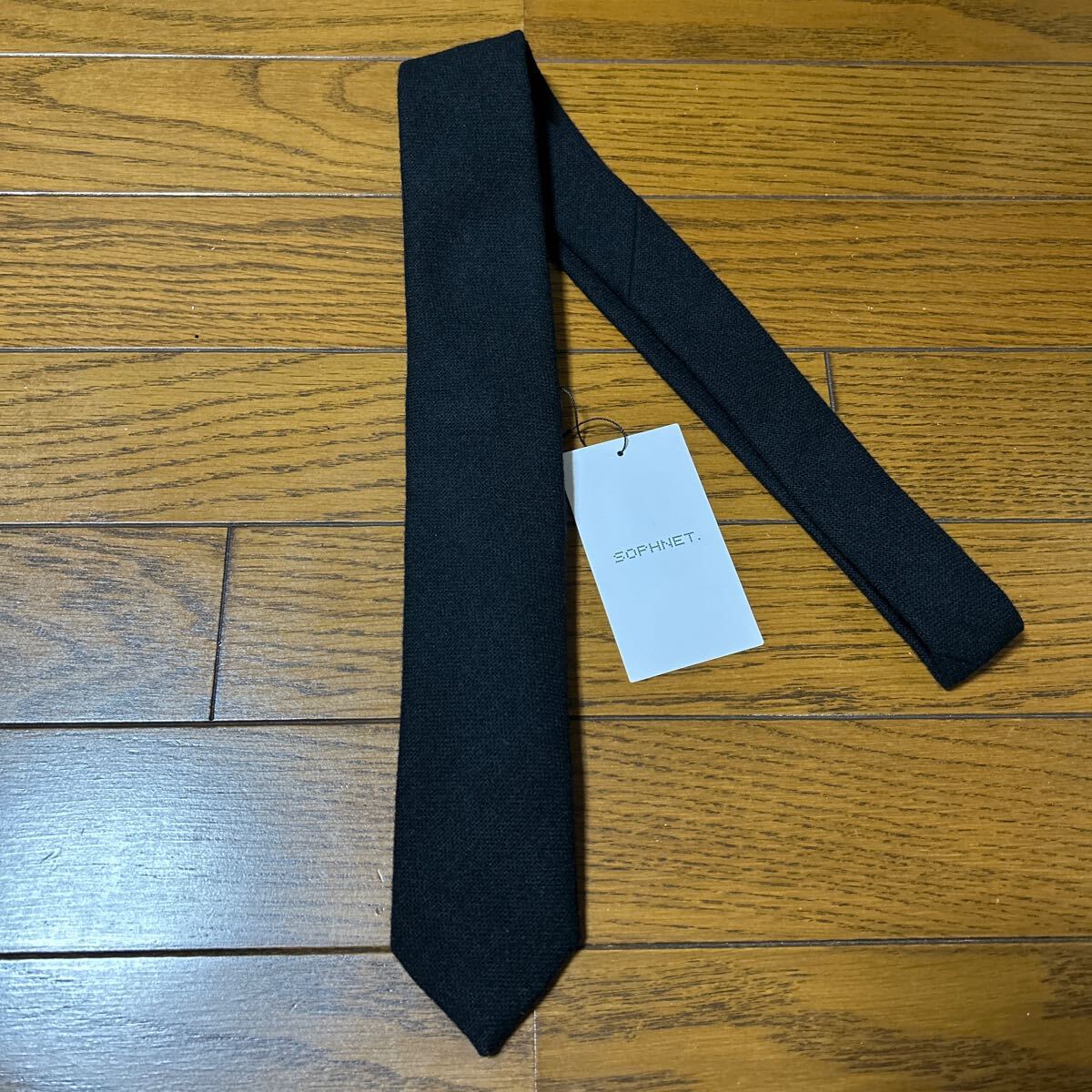23AW新品SOPHNETネクタイ★黒色ブラック★FCRBUEボウタイソフネットウール素材uniform experimentソフsoph拍卖