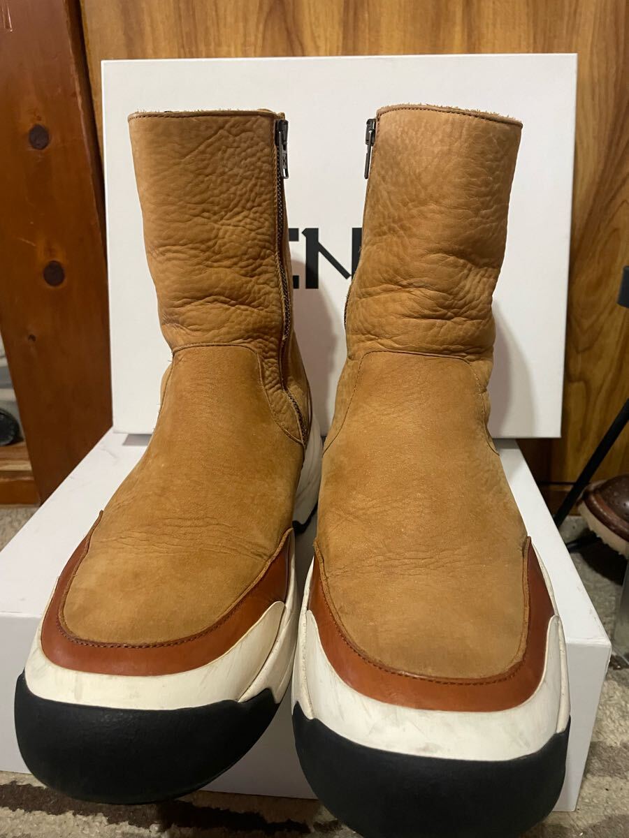 KENZO レザーブーツ 44 厚底拍卖