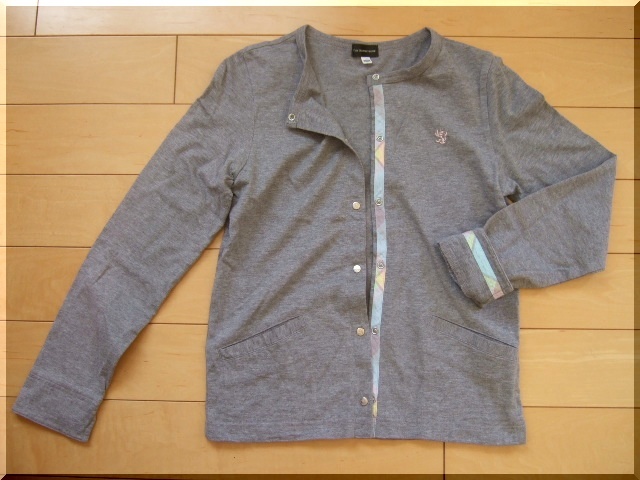 美品☆THE SCOTCH HOUSE スコッチハウス カーディガン グレー 150拍卖