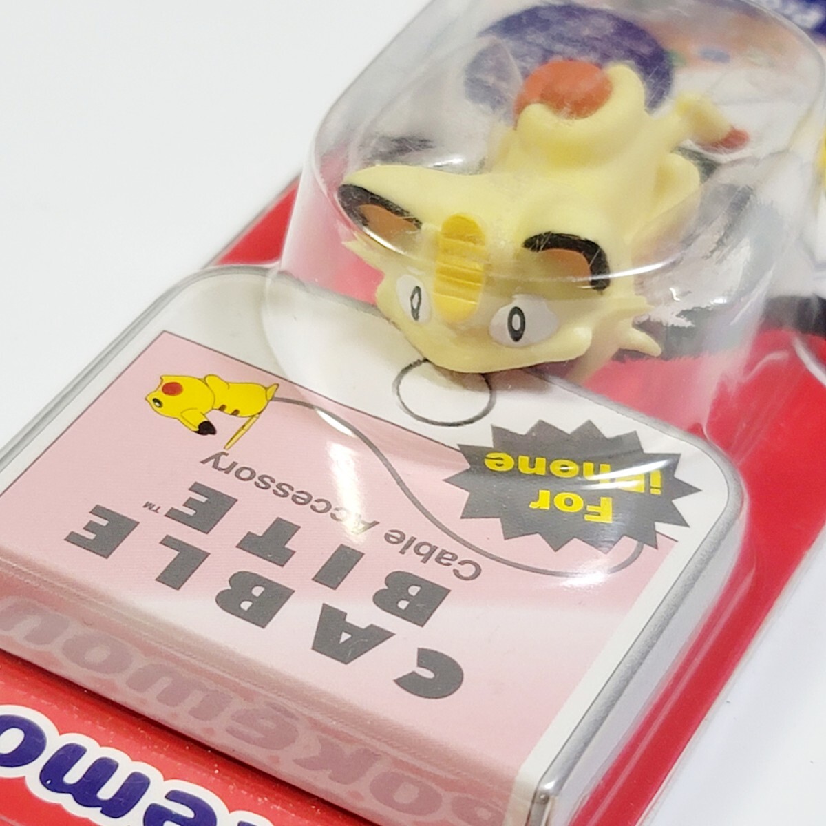 《送料無料》iPhone 純正 ライトニングケーブル対応 ケーブルアクセサリー「ニャース」ケーブルバイト ポケモン フィギュア CABLE BITE拍卖