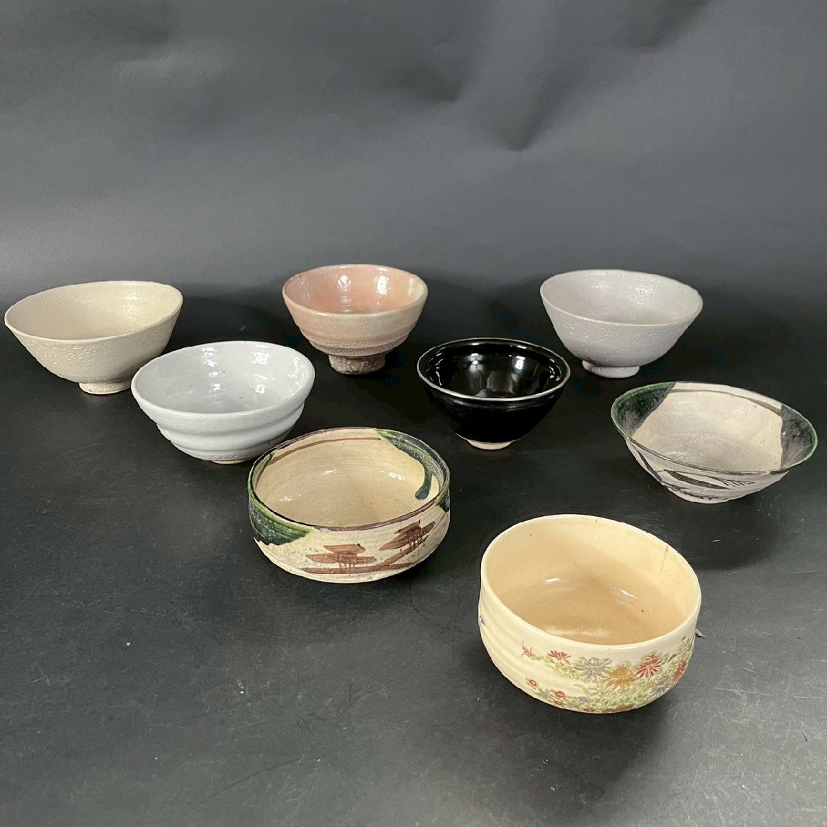 SW0415-52-7-3 茶道具 茶碗 まとめ お椀 茶器 陶器 陶芸 最大高さ7.5㎝ 口径14㎝ 100サイズ拍卖