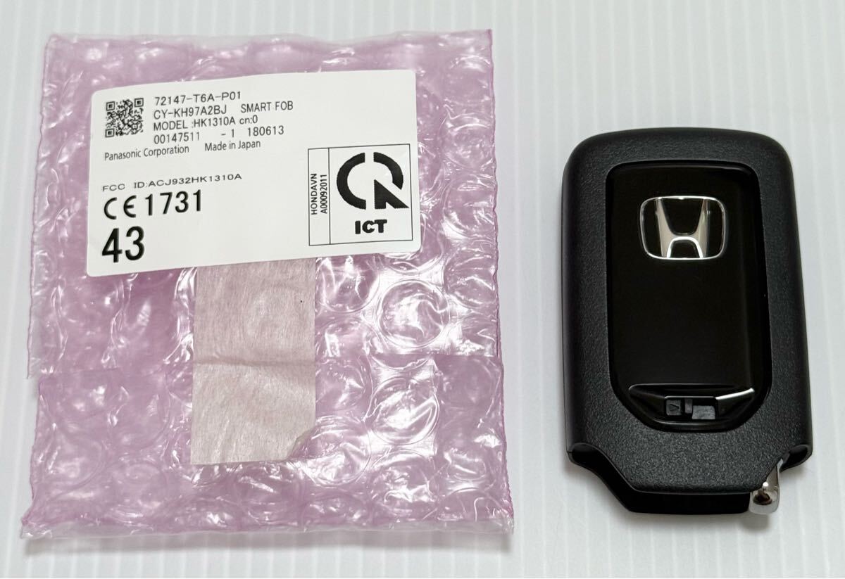 新品未使用 純正 HONDAホンダ スマートキー3ボタン キーレス リモコン T6A-P01 CY-KH97A2BJ拍卖