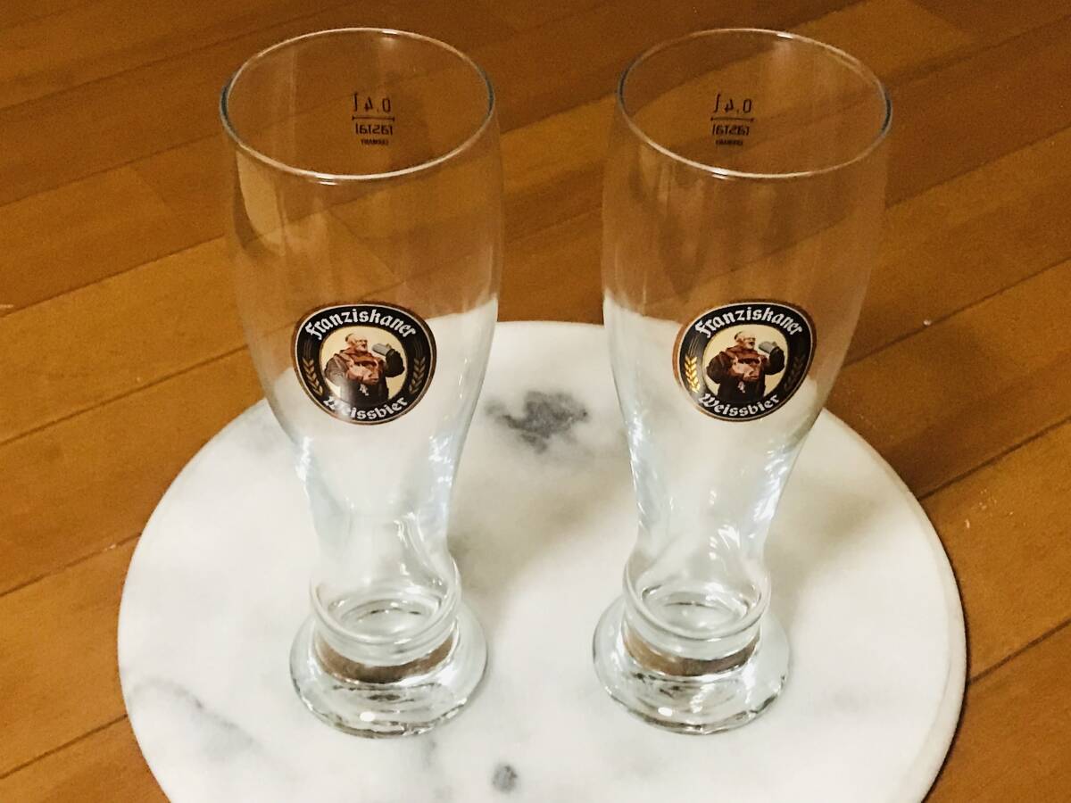 ★新品未使用★Franziskaner フランツィスカーナー ヴァイスビアグラス ドイツビール 0.4 2個セット★拍卖
