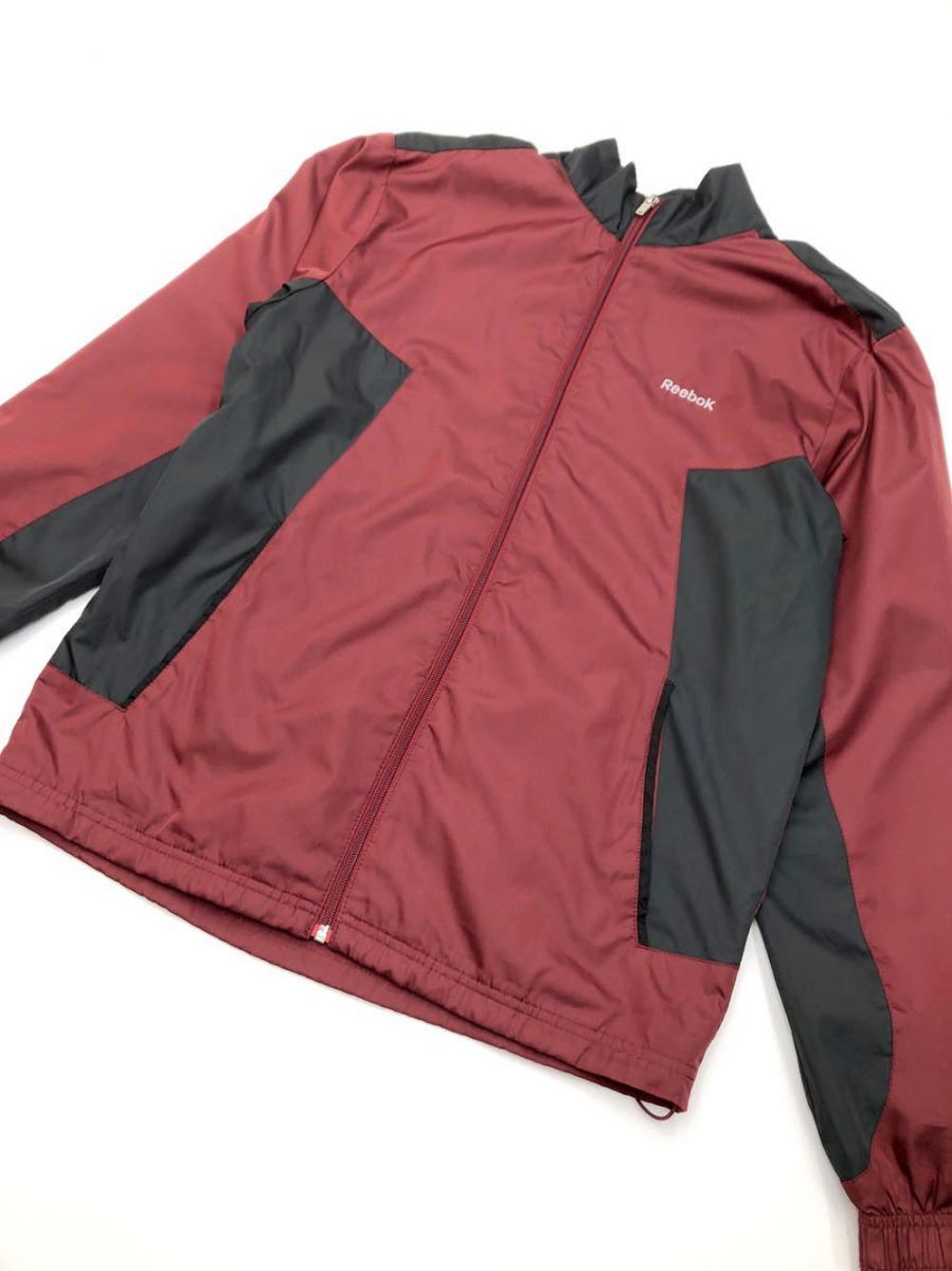 ゆうパケットOK ■Reebok リーボック ウインドブレーカー ナイロンジャケット sizeS/赤 ■◇拍卖