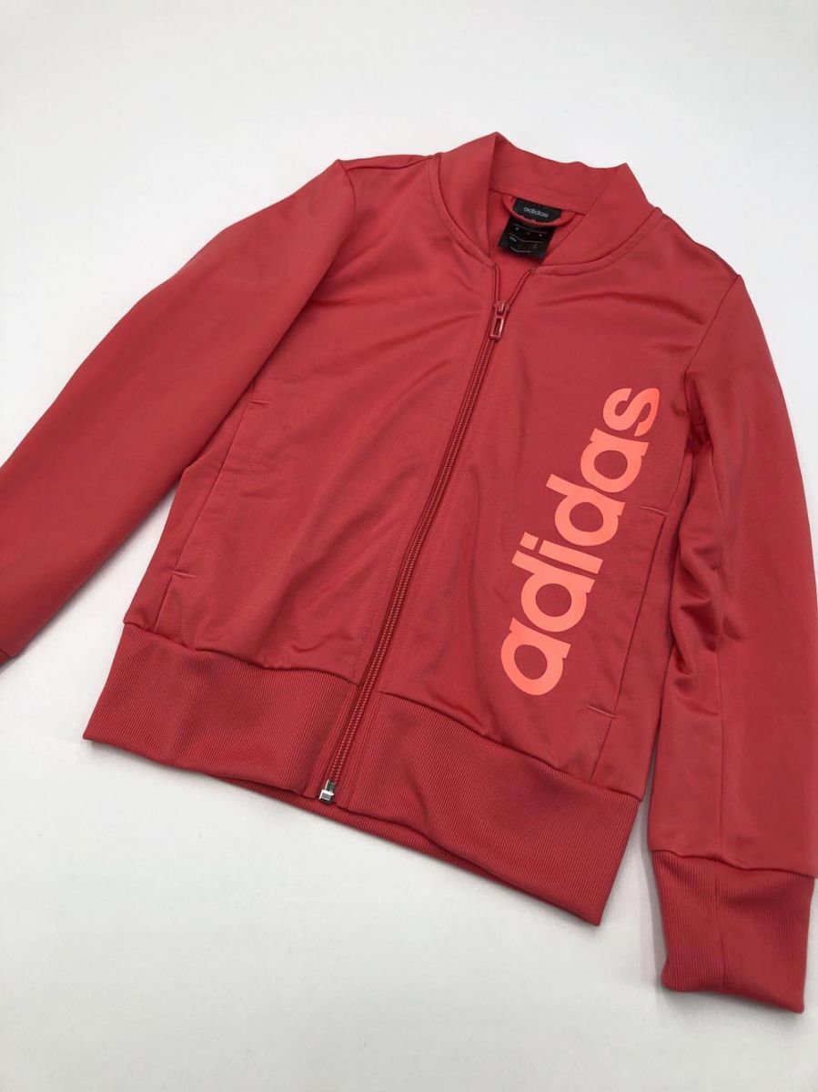 ゆうパケットOK ■adidas アディダス 長袖 トラック ジャケット size130/赤 ◇■拍卖