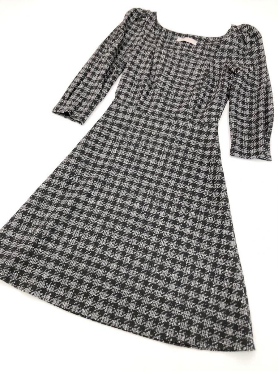 Rinascimento リナシメント ひざ丈 ワンピース sizeS/黒 ◇■◎拍卖