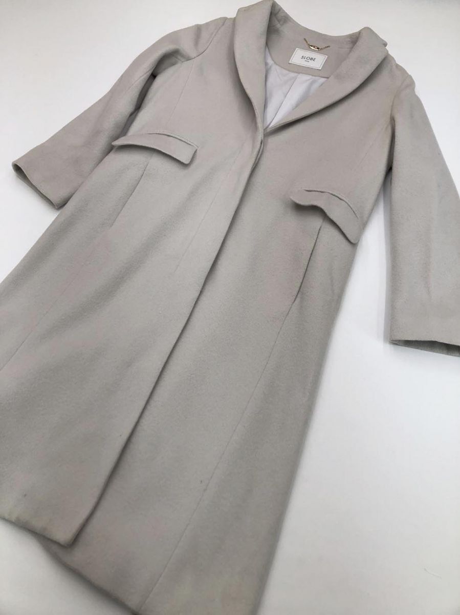 SLOBE IENA スローブイエナ 17-020-912-3110-4-0 ウール コート size38/グレー ◆■拍卖