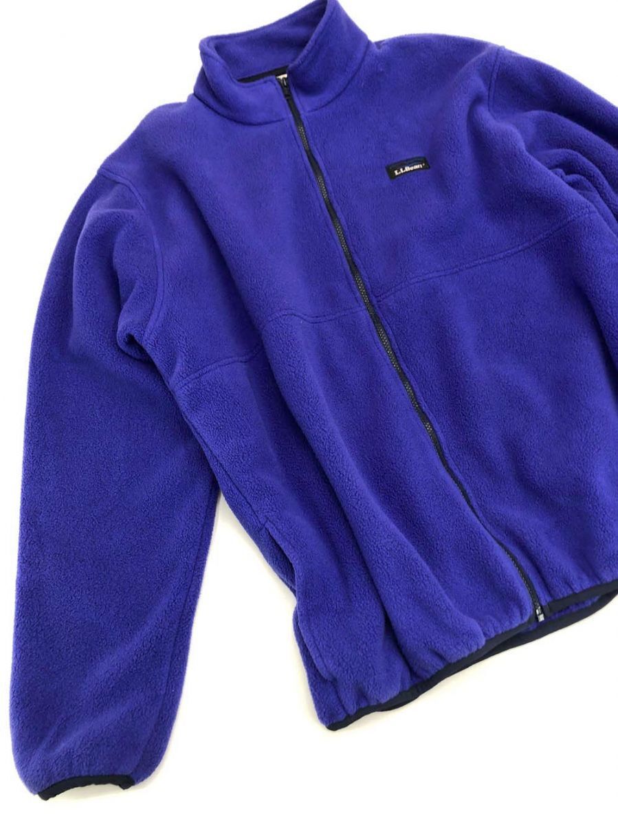 L.L.Bean×Patagonia エル・エル・ビーン×パタゴニア フリース カーディガン sizeL/青 ◆■拍卖